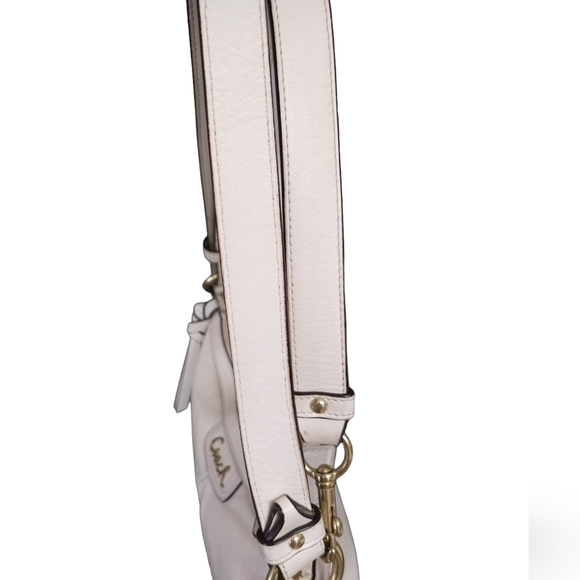 Coach Soft Leather Cream Crossbody/Shoulder Bag - Picture 7 of 15